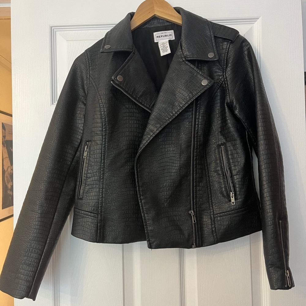 For The Republic Faux Leather Jacket